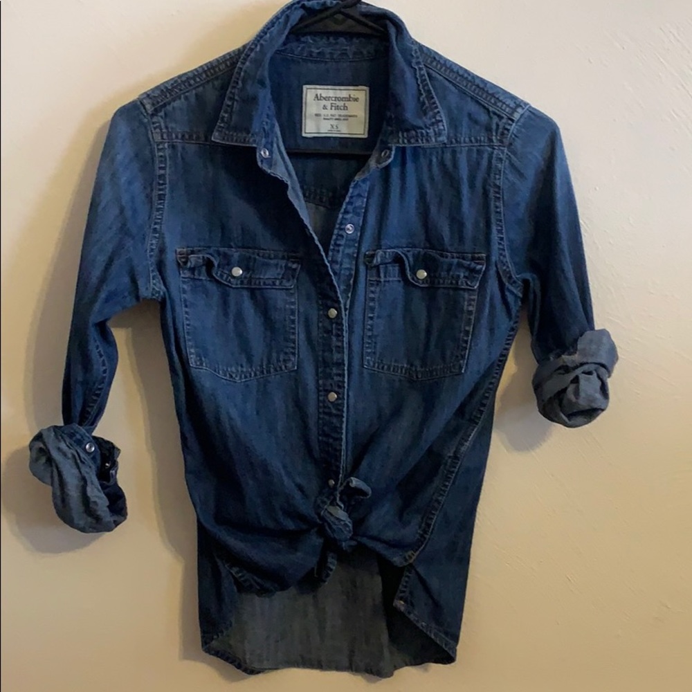 Abercrombie denim button up, size XS